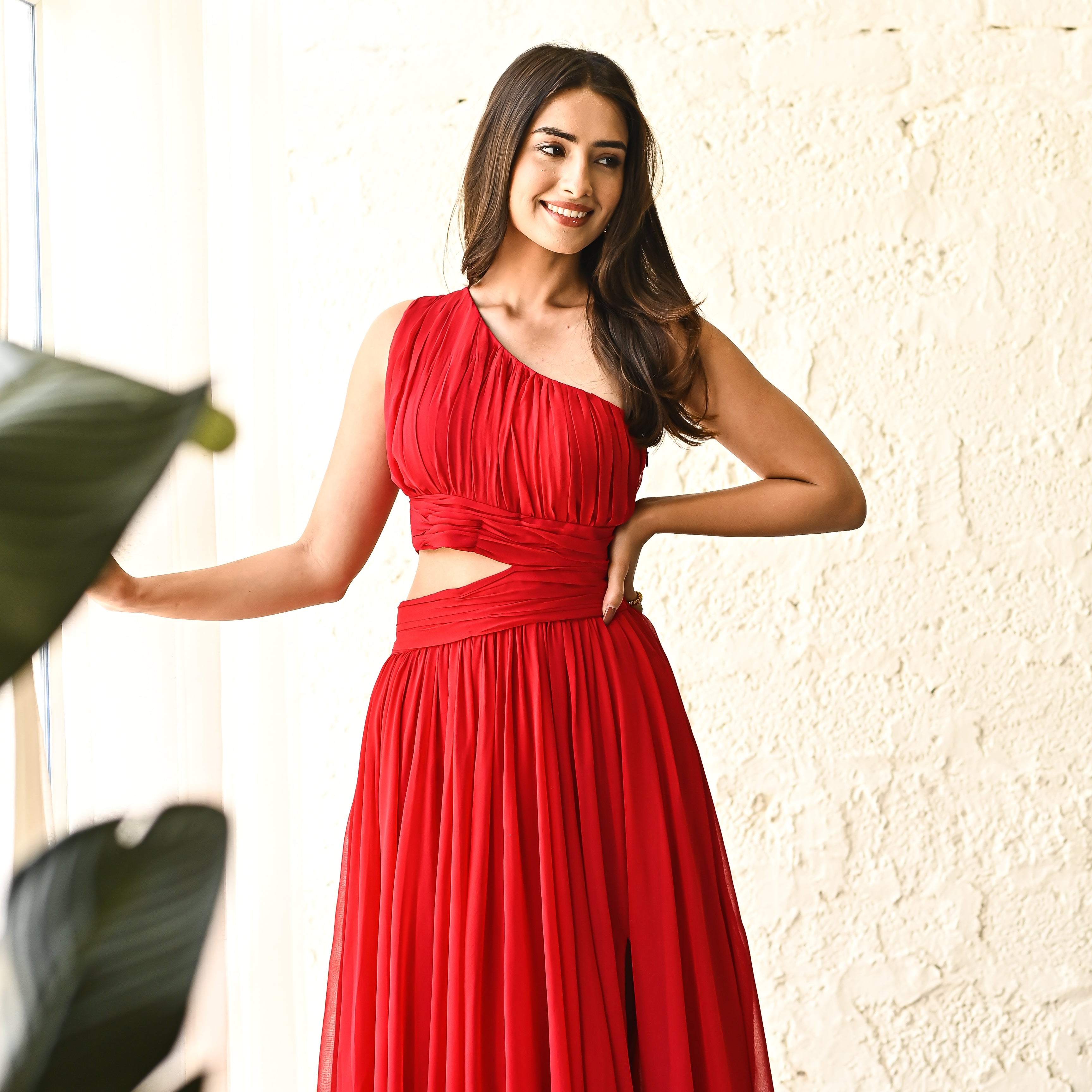 Buy Ordinaree Sassy Goddess Designer Red Long Dress For Women Online