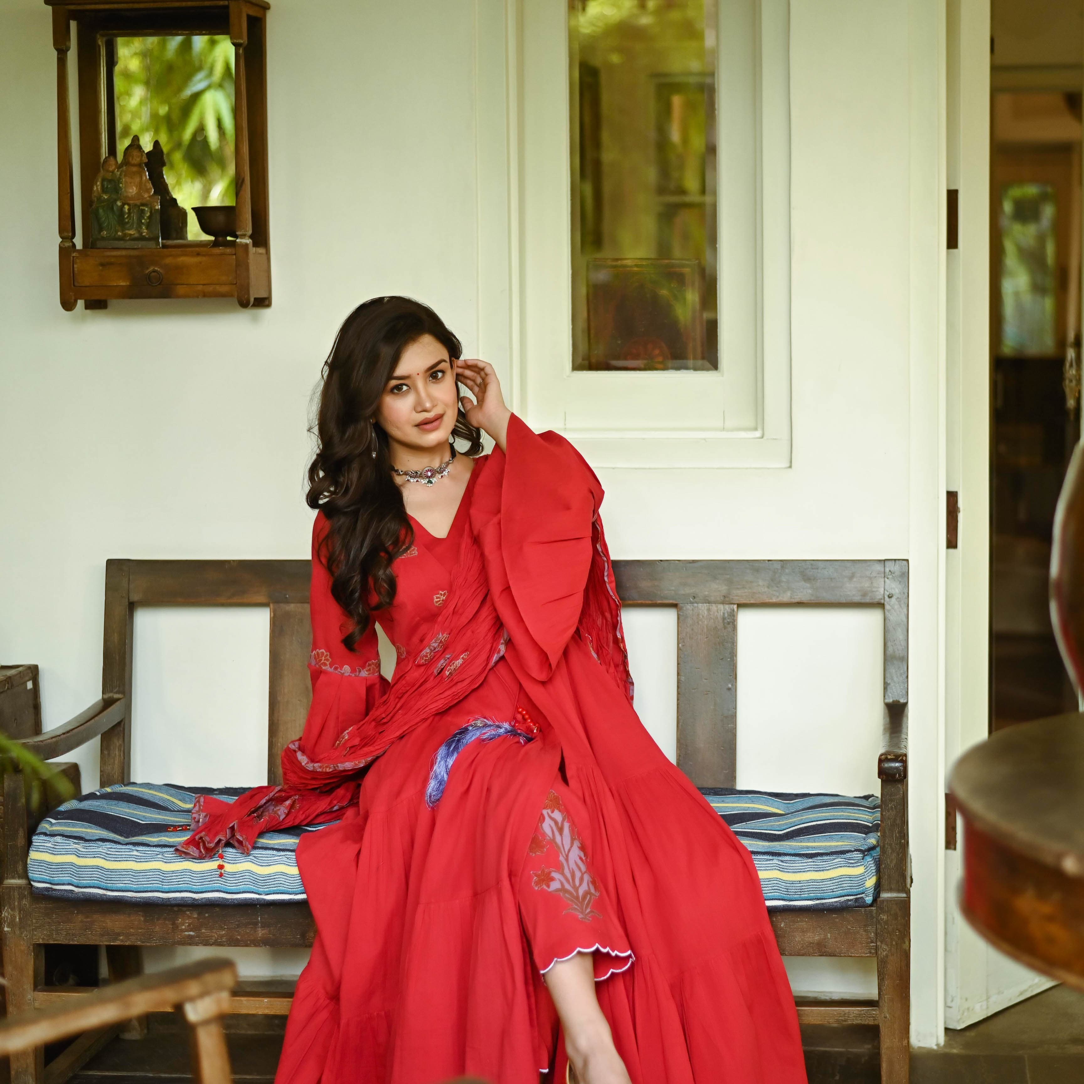 Premium Photo | Girl posing wearing shalwar kameez