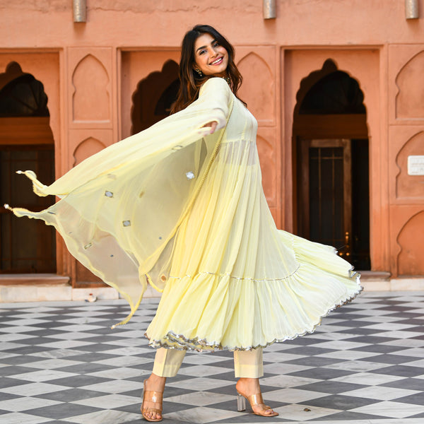 Women's Green Pastel Printed Cotton Casual Kurta - Kaajh  Stylish short  dresses, Beautiful dress designs, Kurta designs